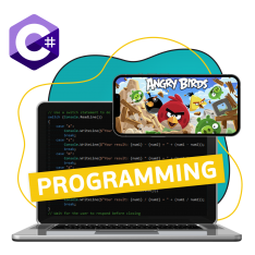 Программирование на C#. Удивительный мир 2D-игр - КИБЕРшкола программирования для детей, компьютерные курсы для школьников, начинающих и подростков - KIBERone г. Красноярск